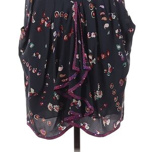 Rebecca Taylor Black Floral Skirt